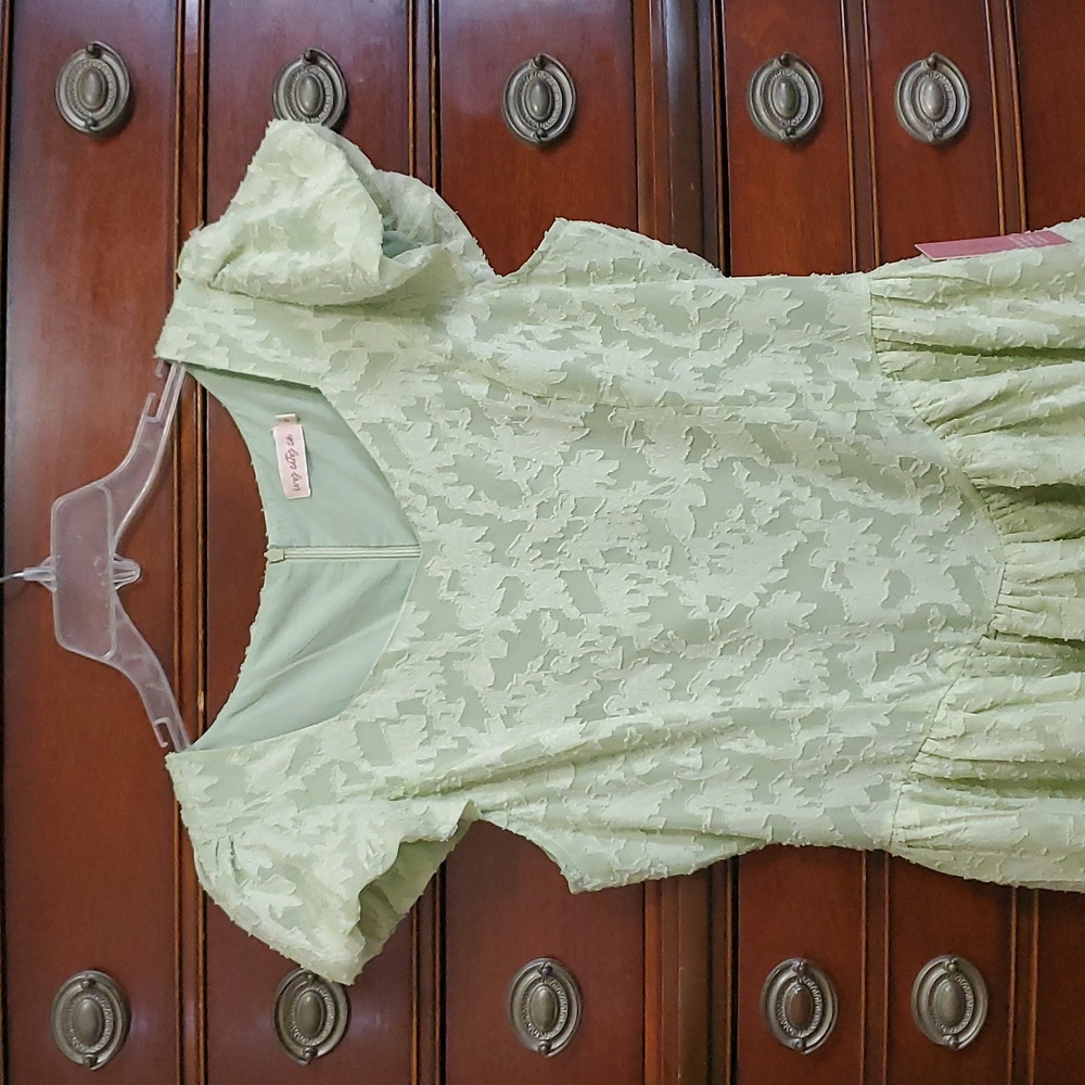Ivy City Co, 8, Elegant Mint Green Lace Tiered Dress, NWT - Picture 7 of 10